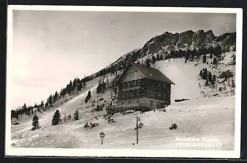 AK Vindobonahaus, Berghütte am Radstädter Tauern im Schnee