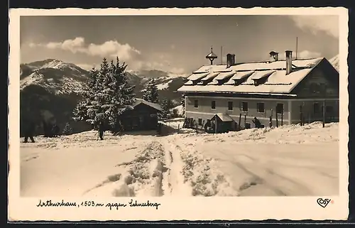 AK Arthurhaus, Berghütte von Peter Radacher auf der Mitterbergalpe