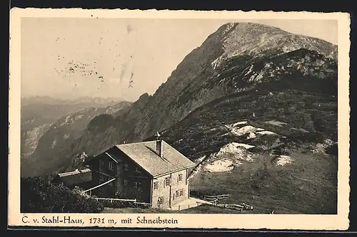 AK C. v. Stahl-Haus, Berghütte mit Schneibstein
