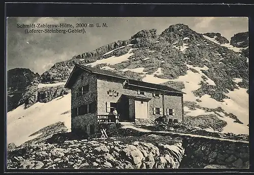 AK Schmidt-Zabierow-Hütte, Berghütte im Loferer-Steinberg-Gebiet