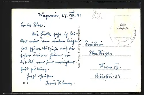 AK Wagrainer-Haus und Hochkönig