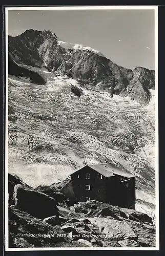 AK Warnsdorferhütte mit Dreiherrenspitze