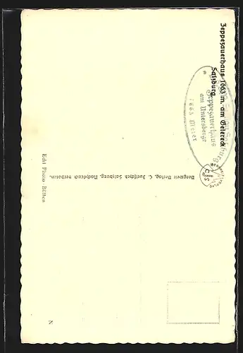 AK Zeppezauerhaus am Geiereck im Schnee