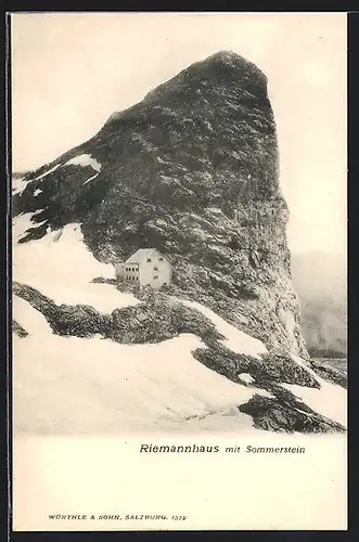 AK Riemannhaus, Gesamtansicht mit Sommerspitz