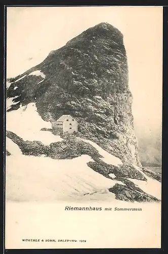 AK Riemannhaus, Gesamtansicht mit Sommerspitz