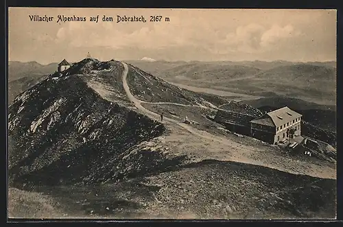 AK Villacher Alpenhaus, Ansicht auf dem Dobratsch
