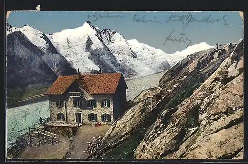 AK Kaiser Franz Josef-Haus gegenüber dem Grossglockner