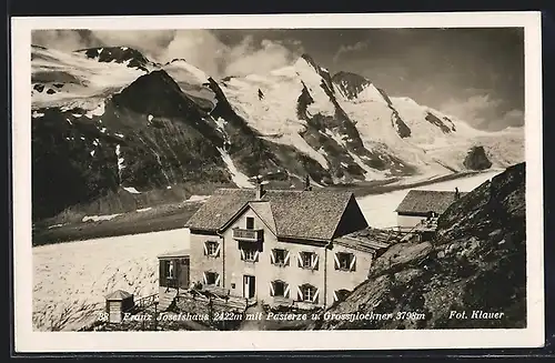 AK Franz-Josefshaus, Blick gegen Pasterze und Grossglockner