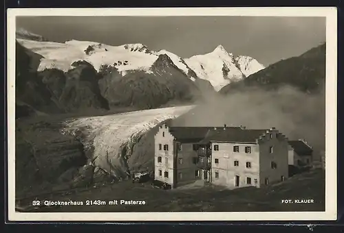 AK Glocknerhaus, Berghütte mit Pasterze