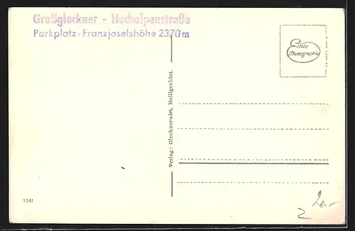AK Frz Josefshaus mit Grossglockner
