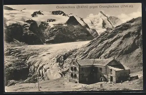 AK Glocknerhaus gegen Grossglockner