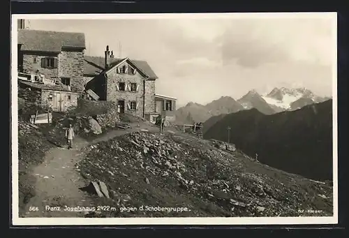 AK Franz Josefshaus gegen d. Schobergruppe