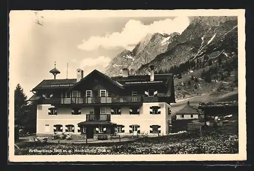 AK Arthurhaus, Hochkönig, Vorderansicht