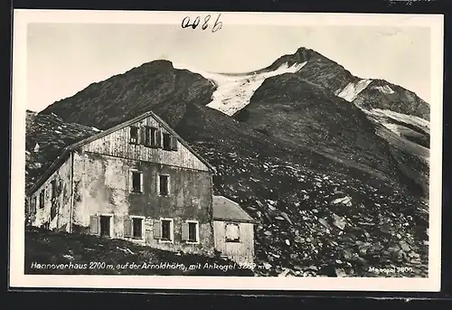 AK Hannoverhaus auf der Arnoldhöhe mit Ankogel