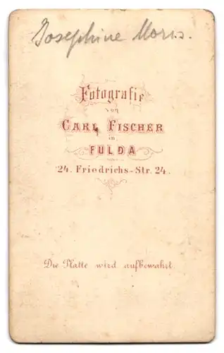 Fotografie Carl Fischer, Fulda, Friedrichs-Str. 24, Junge Dame mit Flechtfrisur