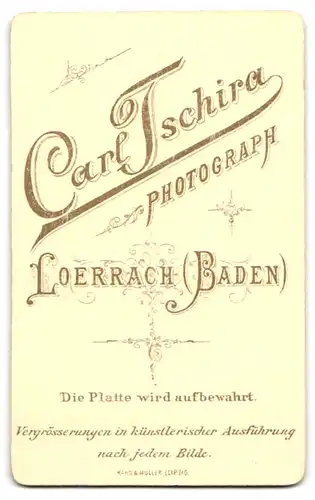 Fotografie Carl Tschira, Loerrach /Baden, Kleiner Junge im Matrosenanzug