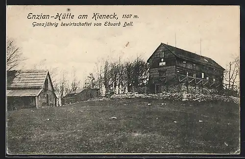 AK Enzian Hütte, Ortsansicht am Kieneck