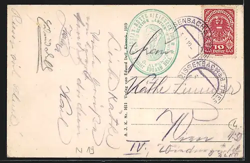 AK Enzian Hütte, Ortsansicht am Kieneck