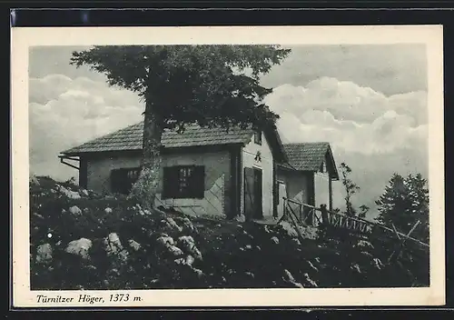 AK Türnitzerhütte, Berghütte am Türnitzer Höger, Seitenansicht