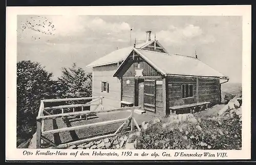 AK Otto Kandler-Haus auf dem Hohenstein