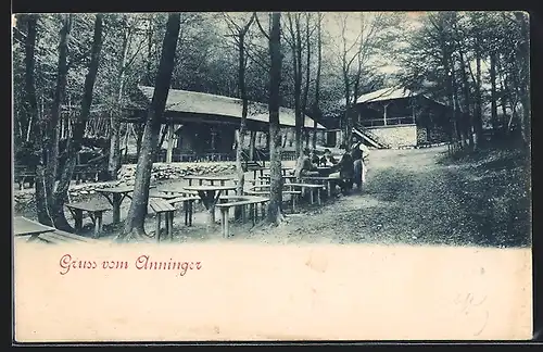 AK Anninger-Schutzhaus auf dem Anninger, Gartenwirtschaft