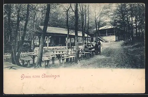 AK Anninger-Schutzhaus auf dem Anninger, Gartenwirtschaft