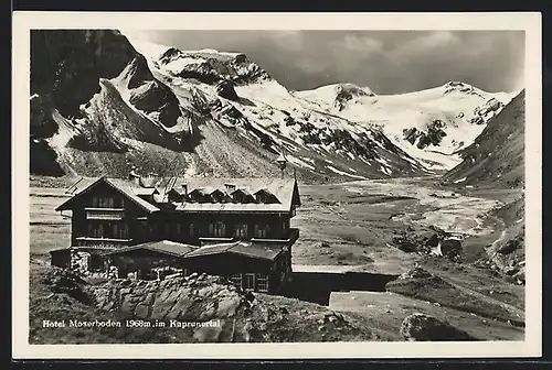 AK Kaprun, Hotel Moserboden im Sonnenschein