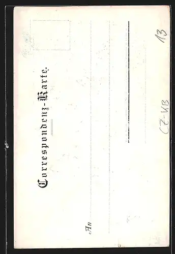 AK Eger, Dt. Volkstag 1897, Männer leisten einen Schwur