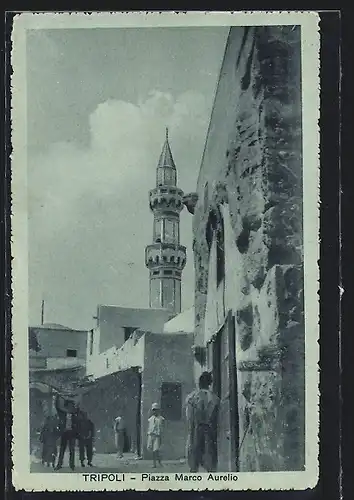 Mondschein-AK Tripoli, Piazza Marco Aurelio