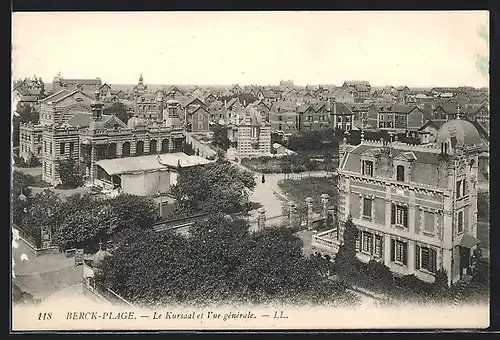 AK Berck-Plage, Le Kursaal et Vue generale