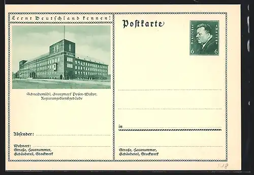 AK Schneidemühl, Regierungsdienstgebäude