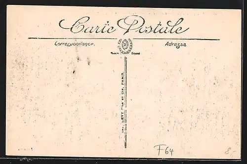 AK Hendaye-Plage, Hotel Eskualduna, vu de la Plage