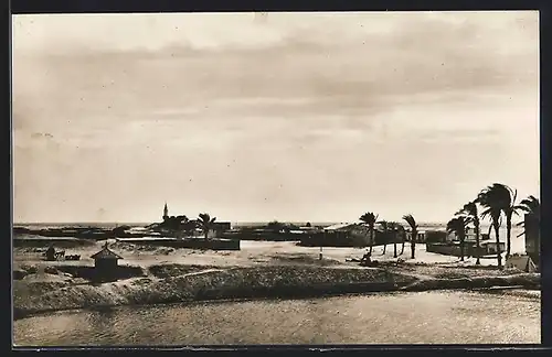 AK Suez-Kanal, Ansicht mit Palmen