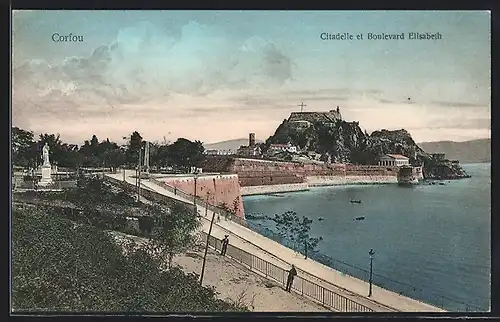 AK Corfu, Citadelle et Boulevard Elisabeth