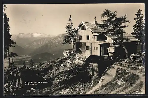 AK Loserhütte, Totalansicht der Berghütte