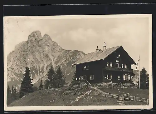 AK Mödlinger Hütte, Berghütte mit Reichenstein