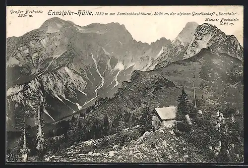 AK Ennstaler-Hütte, Berghütte am Tamischbachthurm, Grosser und Kleiner Buchstein