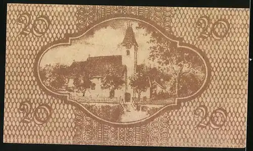 Notgeld Ernsthofen 1920, 20 Heller, Kirche