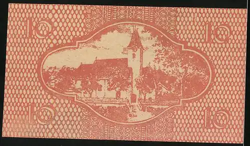 Notgeld Ernsthofen 1920, 10 Heller, Kirche