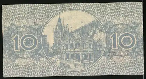 Notgeld Köln 1920, 10 Pfennig, Wächter mit Schild
