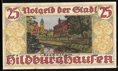 Notgeld Hildburghausen, 25 Pfennig, Technikum