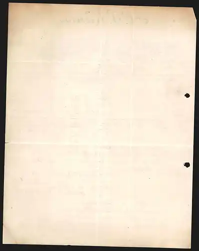 Rechnung Wurzen i. Sa. 1916, A. W. Kaniss, Mech. Gurt- Riemen- und Drahtwaren-Fabrik, Werkansichten und Logo