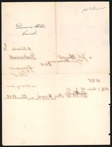 Rechnung Cassel 1905, Diemar & Heller, Dampf-Seifenfabrik, Reger Verkehr am Agathof