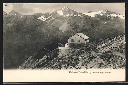 AK Tabarettahütte, Berghütte mit Umgebung