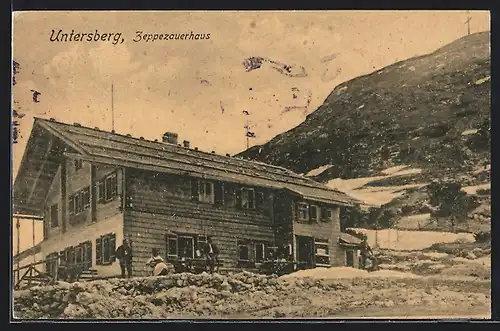 AK Zeppezauerhaus, Berghütte am Untersberg