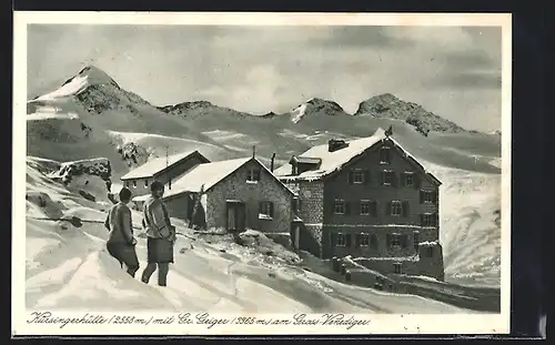 AK Kürsingerhütte, Berghütte am Gross-Vendediger der Sektion Salzburg d. D. u. Oe. A.-V.
