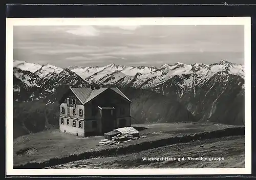 AK Wildkogel-Haus, Blick gegen die Venedigergruppe