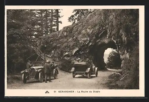 AK Gérardmer, Auto Cottinn & Desgouttes (1922), La Roche du Diable
