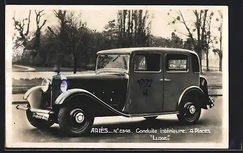 AK Auto Aries (1931), Conduite intérieure, 4 Places, Luxe