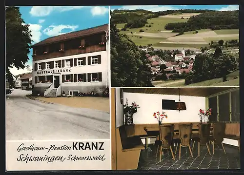AK Schwaningen /Schwarzwald, Gasthaus Pension Kranz